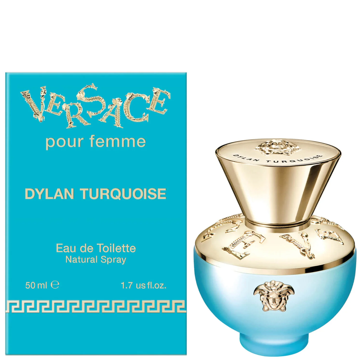 Versace Dylan Turquoise Eau De Toilette Spray 50ml 3 Versace Dylan Turquoise Eau De Toilette Spray 50ml - Image 3