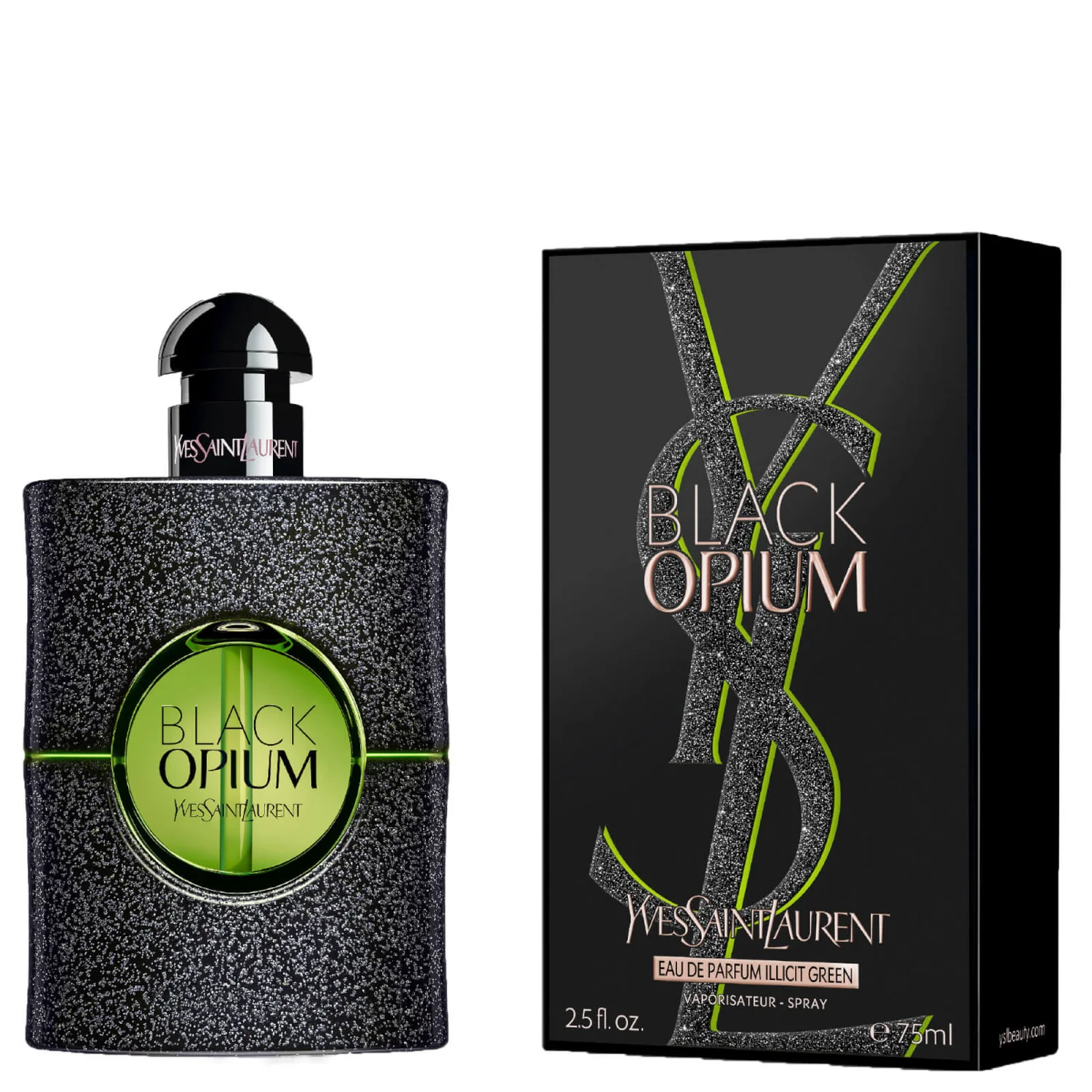 Yves Saint Laurent Black Opium Illicit Green Eau De Parfum Spray 75ml 2 Yves Saint Laurent Black Opium Illicit Green Eau De Parfum Spray 75ml - Image 2
