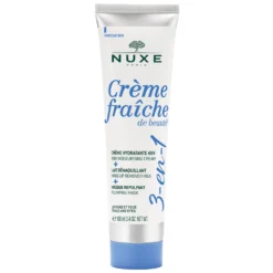 NUXE Crème Fraîche De Beauté 3-in-1, 48h Moisturising Cream, Make-up Remover Milk & Plumping Mask 100ml