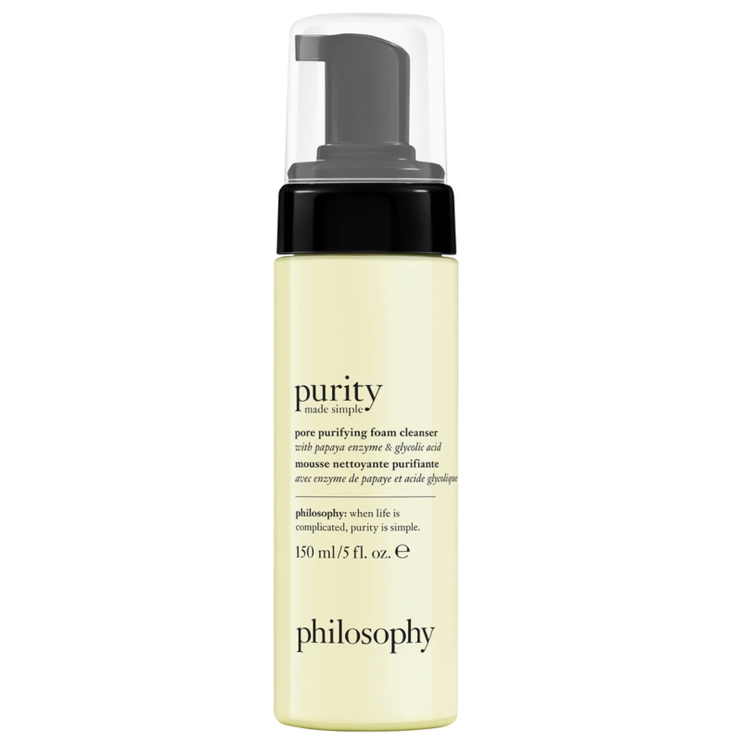 Philosophy Purity Made Simple Pore Purifying Foam Cleanser 150ml 1 Philosophy Purity Made Simple Pore Purifying Foam Cleanser 150ml