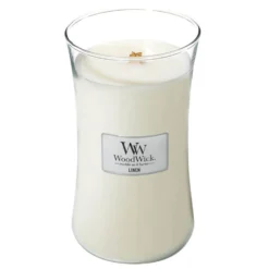 WoodWick Hourglass Candles Linen Large Candle 610g / 21.5 Oz.