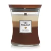WoodWick Trilogy Candles Café Sweet Medium Hourglass Candle 275g / 9.7 Oz.