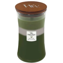 WoodWick Trilogy Candles Mountain Trail Large Hourglass Candle 609.5g / 21.5 Oz.