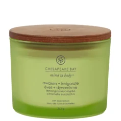 Chesapeake Bay Mind And Body Awaken And Invigorate 3 Wick Candle 312g