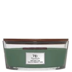 WoodWick Ellipse Candles Mint Leaves And Oak 453.6g / 16 Oz.