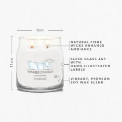 Yankee Candle Signature Jar Candle Medium Jar Clean Cotton 368g -Dermalogica Sale Store 14605415 9115058532699533