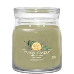Yankee Candle Signature Jar Candle Medium Jar Sage And Citrus 368g