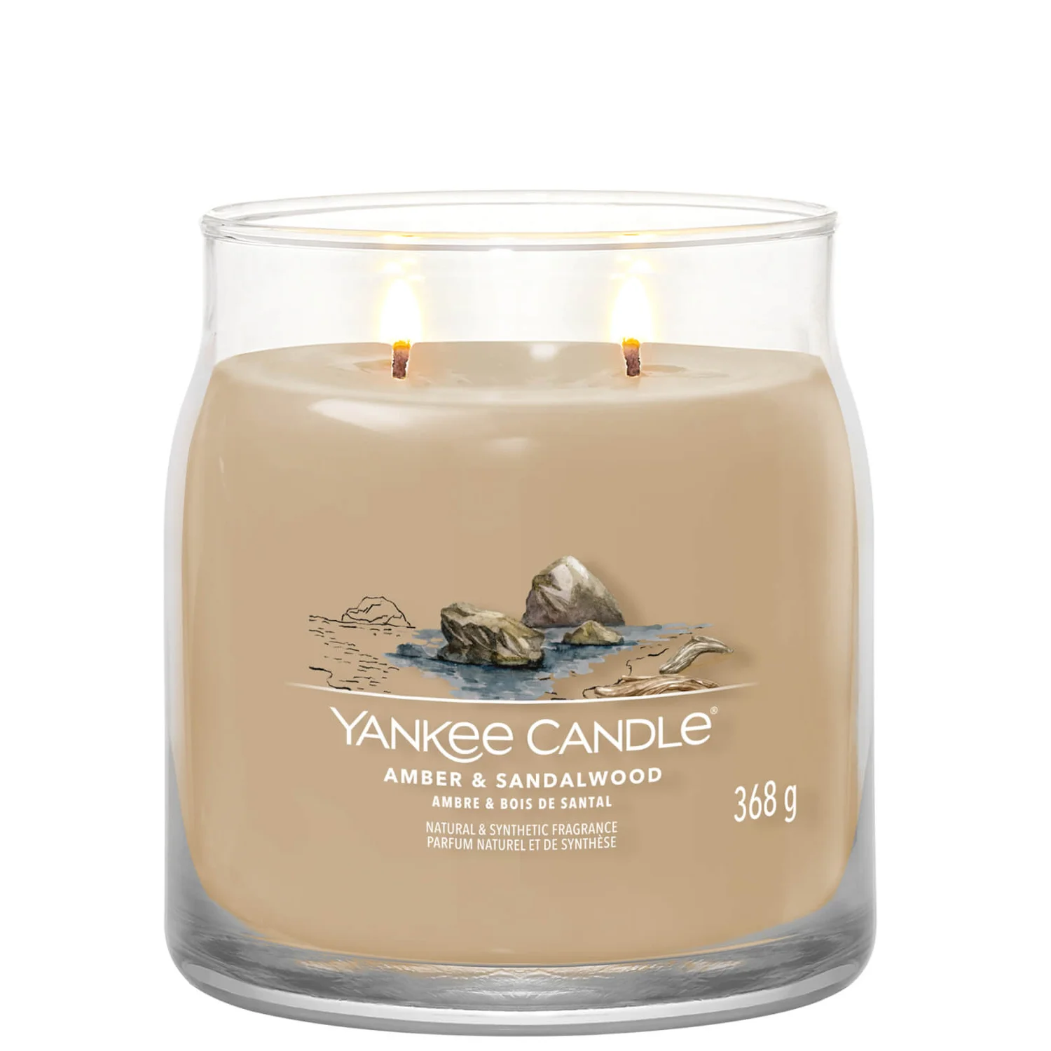 Yankee Candle Signature Jar Candle Medium Jar Amber And Sandalwood 368g 2 Yankee Candle Signature Jar Candle Medium Jar Amber And Sandalwood 368g - Image 2