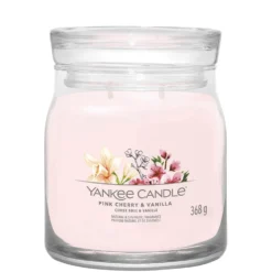 Yankee Candle Signature Jar Candle Medium Jar Pink Cherry And Vanilla 368g