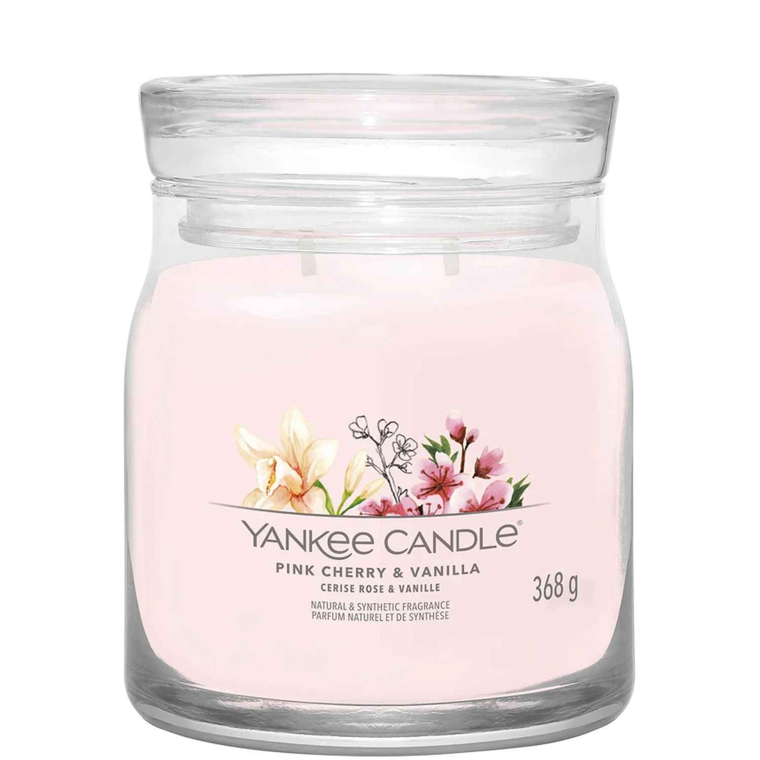 Yankee Candle Signature Jar Candle Medium Jar Pink Cherry And Vanilla 368g 1 Yankee Candle Signature Jar Candle Medium Jar Pink Cherry And Vanilla 368g