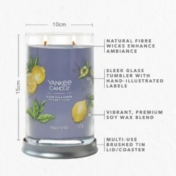Yankee Candle Signature Jar Candle Large Tumbler Black Tea And Lemon 567g -Dermalogica Sale Store 14605483 5265058534411327
