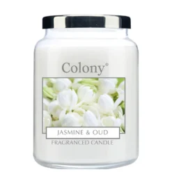 Wax Lyrical Colony Medium Candle Jar Jasmine And Oud