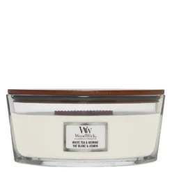 WoodWick Ellipse Candles White Tea & Jasmine 453.6g / 16 Oz.