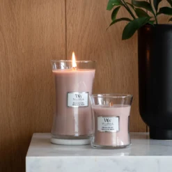 WoodWick Hourglass Candles Vanilla & Sea Salt Large Candle 609.5g / 21.5 Oz. -Dermalogica Sale Store 14702654 8005058470650440